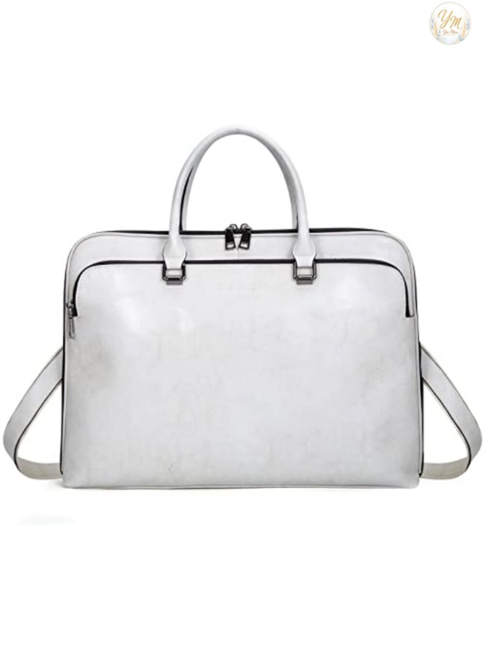Genuine Leather Laptop Messenger Bag 13.3" Work Briefcase Satchel